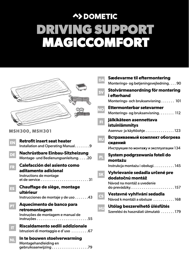 Page 1 of the manual User Manual Dometic MSH300