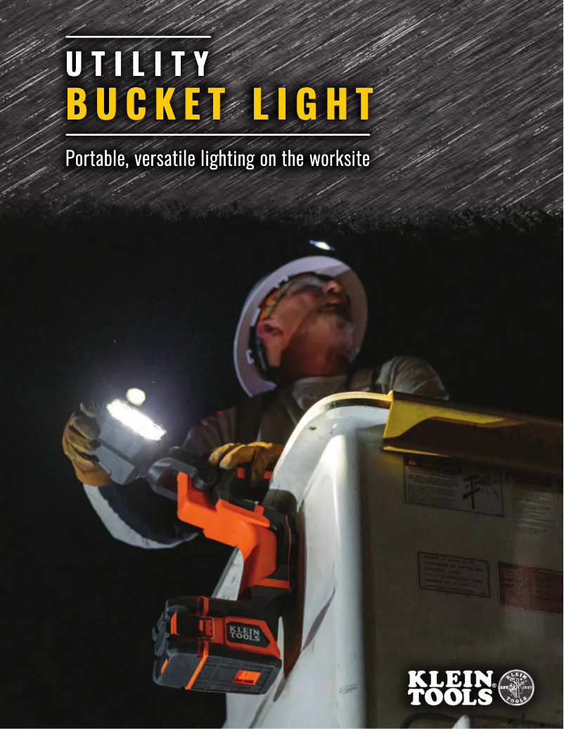 Page 1 de la notice Brochure Klein Tools BAT20UBL