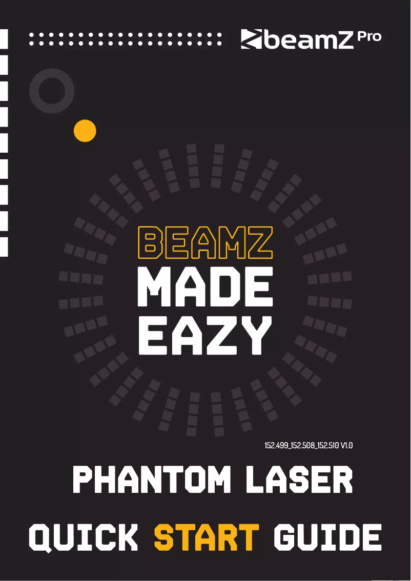 Page n°1 - Guide de démarrage rapide BeamZ Phantom 2000