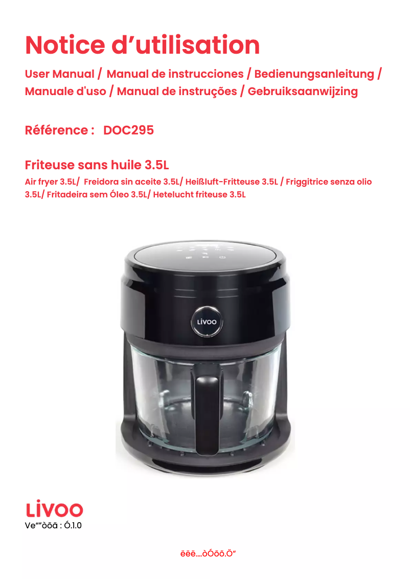 Página 1 del manual Manual de usuario Livoo DOC295