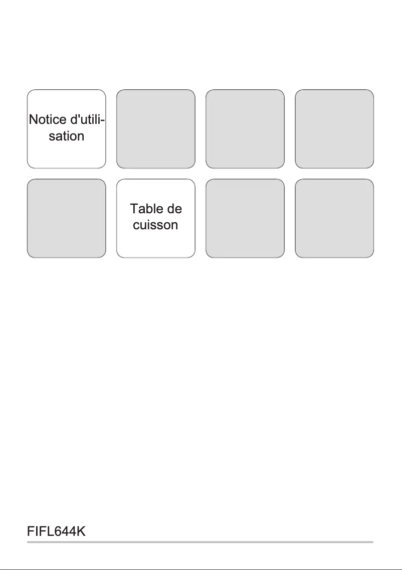 Page n°1 - Manuel utilisateur Faure FIFL644K