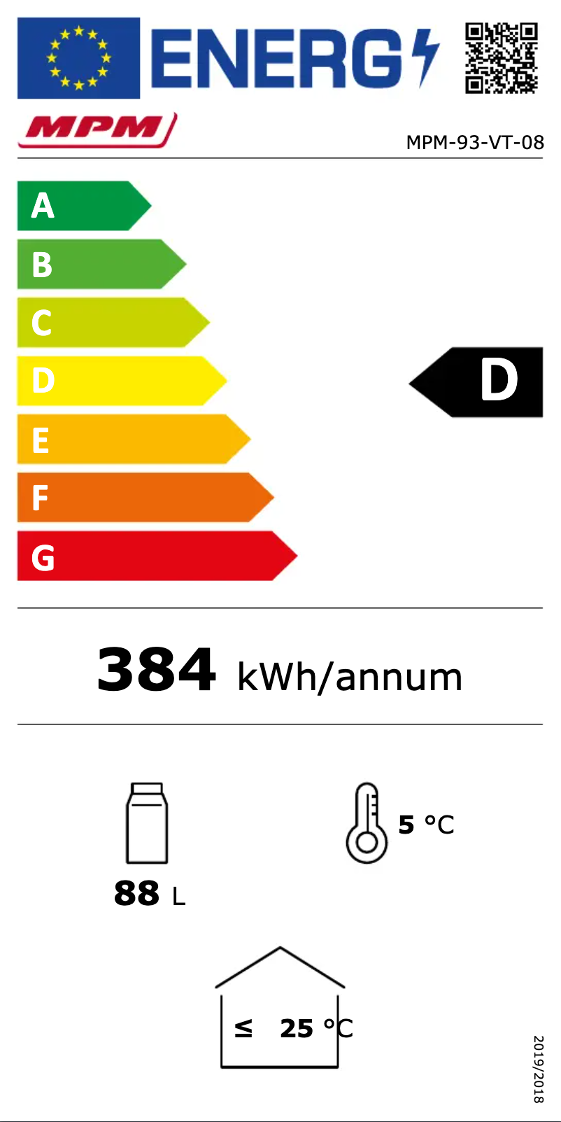 Page 1 de la notice Manuel utilisateur MPM MPM-93-VT-08