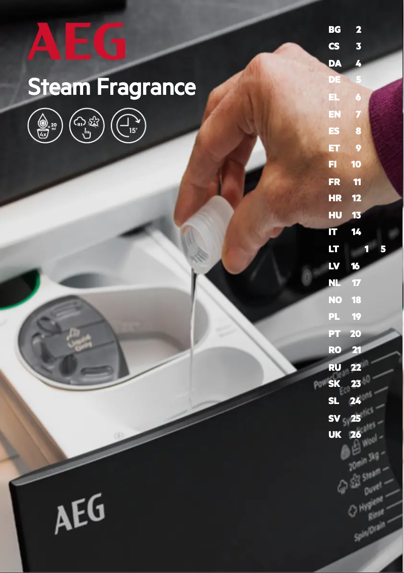 Página 1 del manual Manual de usuario AEG Steam Fragrance
