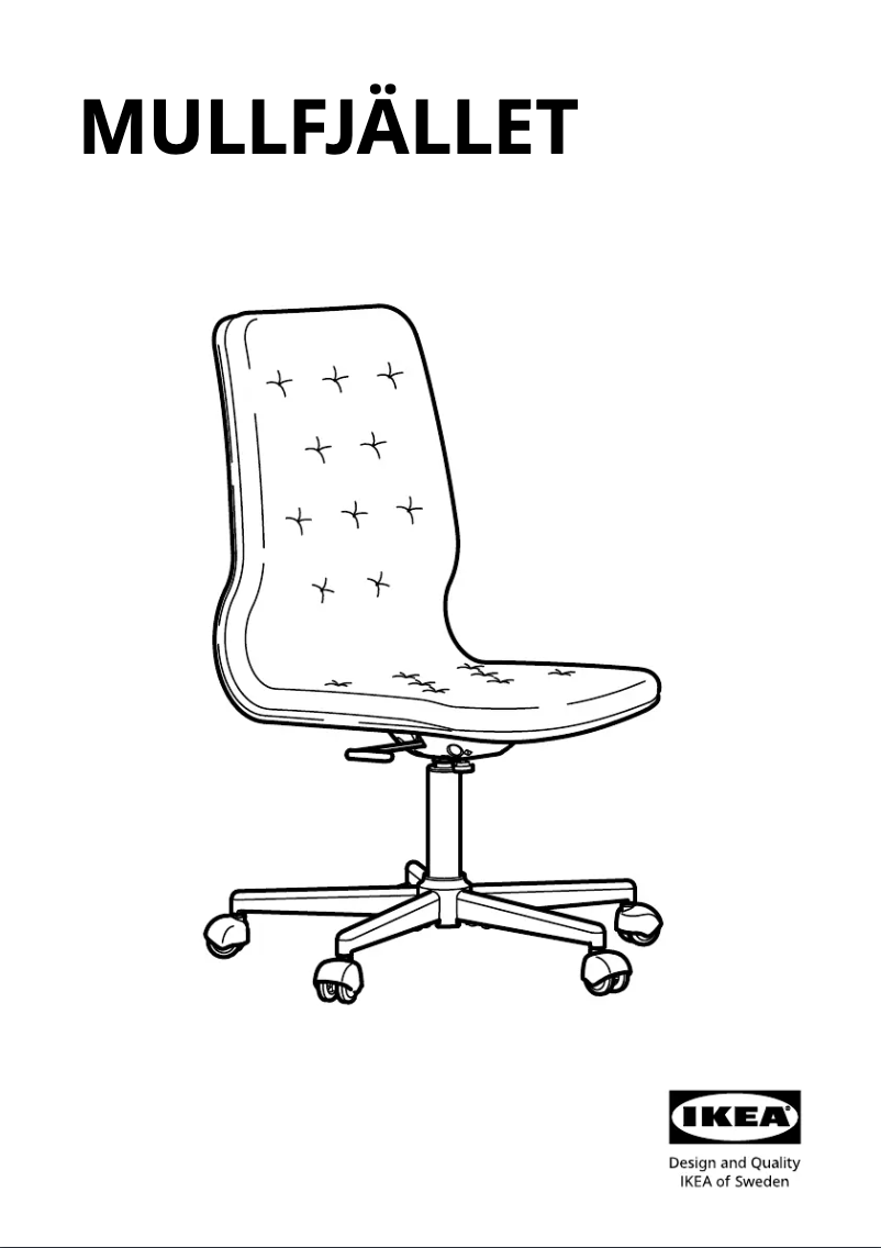 Image de la première page du manuel de l'appareil MULLFJÄLLET 104.729.14