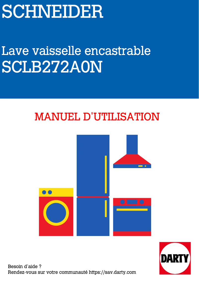 Image de la première page du manuel de l'appareil SCLB272A0N
