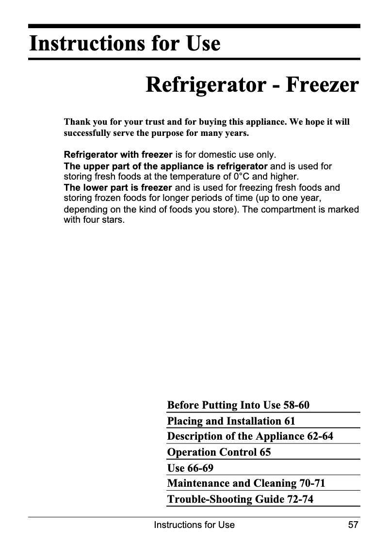 Page 1 de la notice Manuel utilisateur Smeg CR321ASX