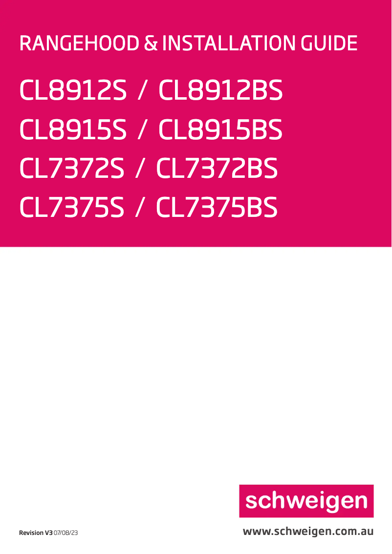 Image de la première page du manuel de l'appareil CL8912BS