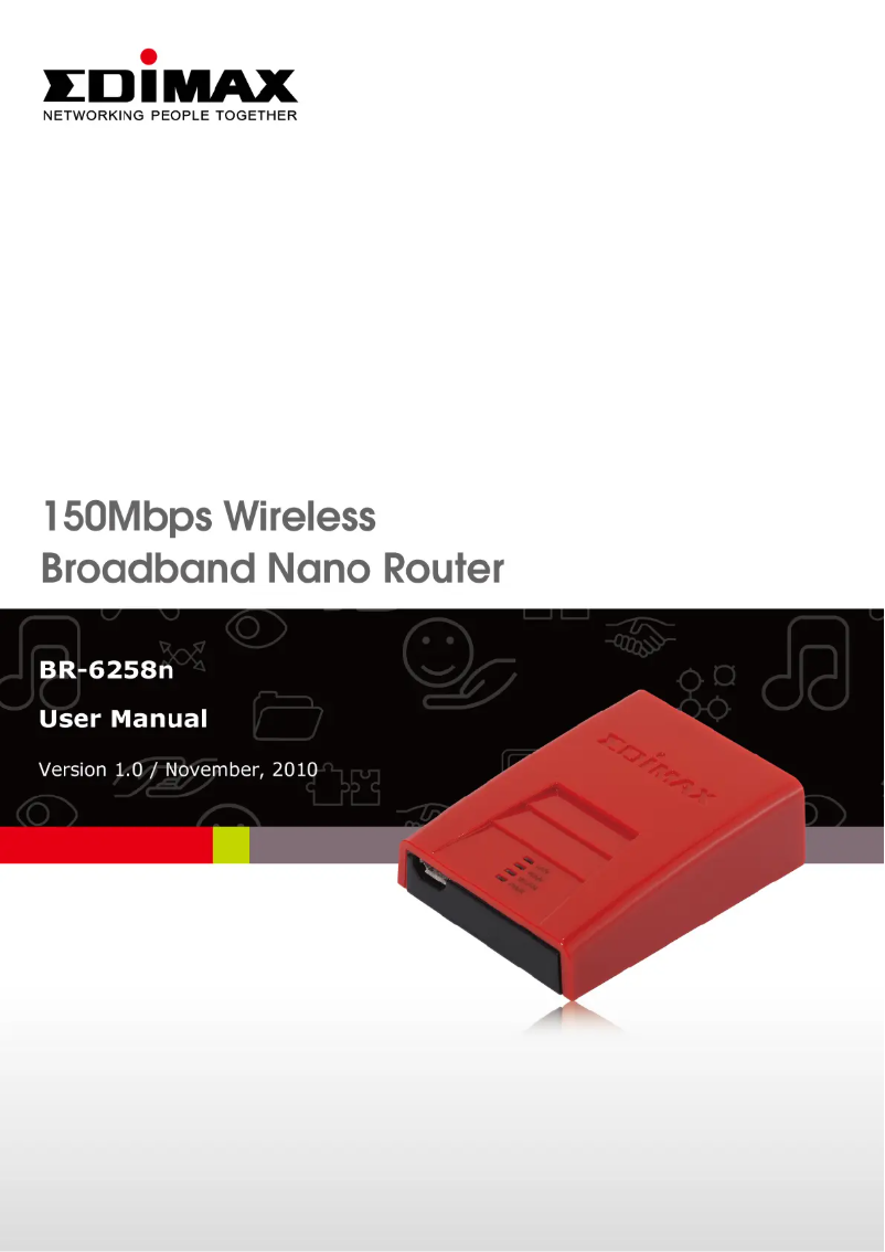 Página 1 del manual Manual de usuario Edimax BR-6258n