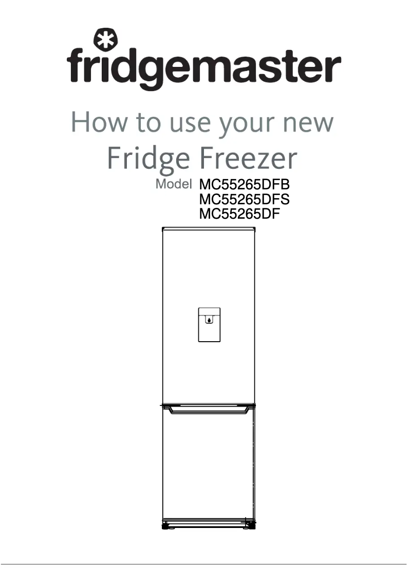 Page n°1 - Manuel utilisateur Fridgemaster MC55265DFB