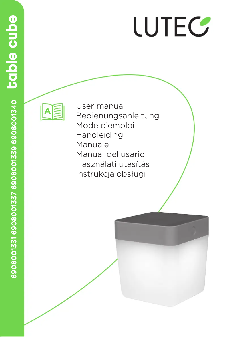 Image de la première page du manuel de l'appareil Table Cube