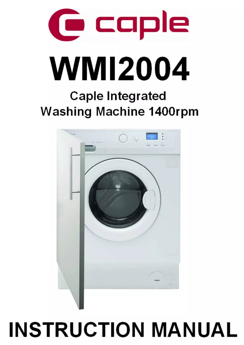 Page 1 de la notice Manuel utilisateur Caple WMi2004