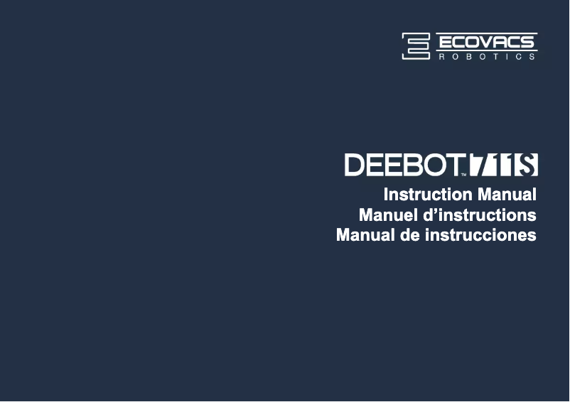Imagen de la primera página del manual del dispositivo DEEBOT 711S