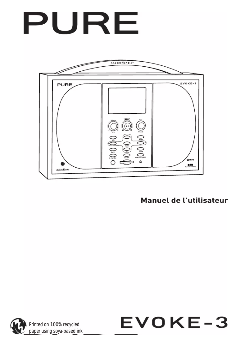 Page n°1 - Manuel utilisateur Pure Evoke 3