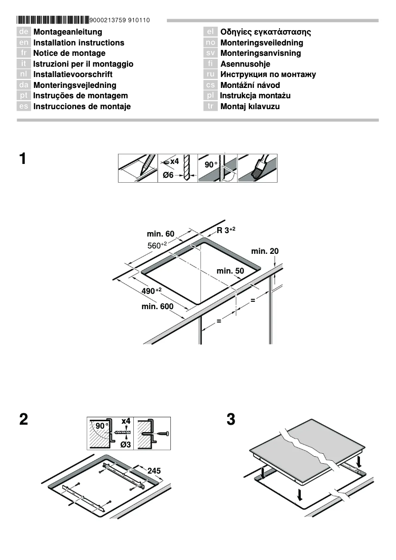 Page n°1 - Guide d'installation Siemens ET685MN21E