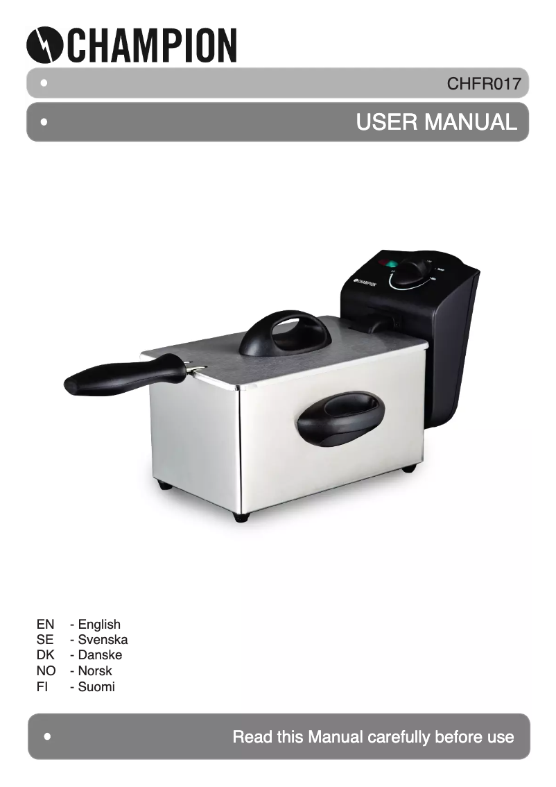 Image de la première page du manuel de l'appareil CHFR017