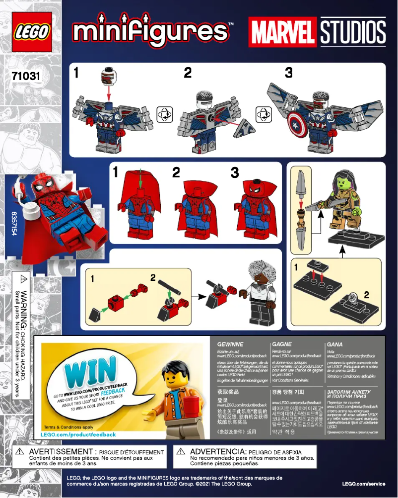 Page 1 de la notice Manuel utilisateur Lego Minifigures 71031