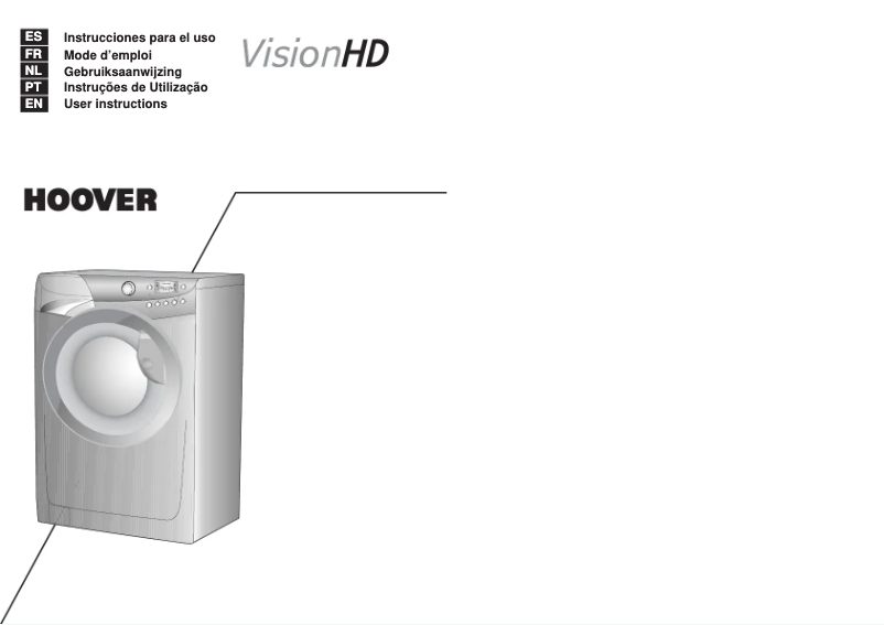 Page 1 de la notice Manuel utilisateur Hoover VHD 814/1-86S