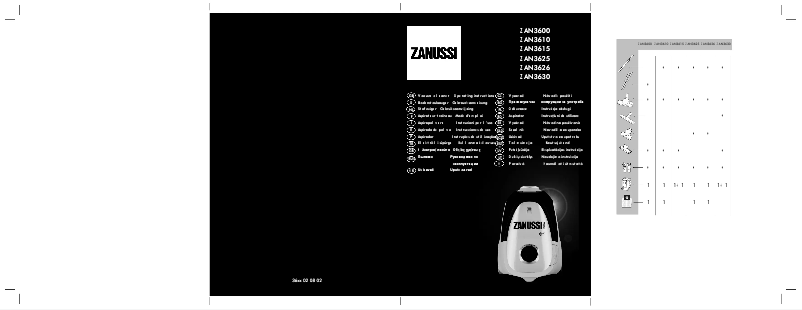 Page n°1 - Manuel utilisateur Zanussi ZAN3630