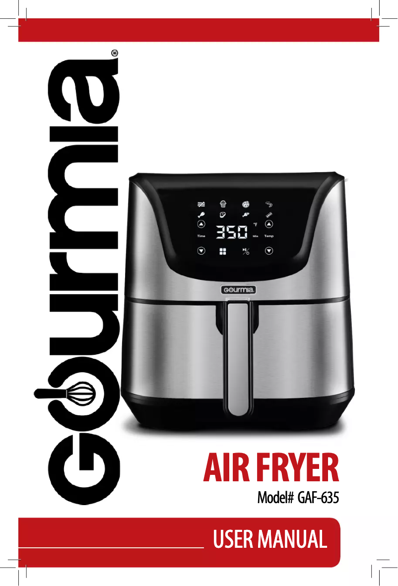 Page 1 de la notice Manuel utilisateur Gourmia GAF635