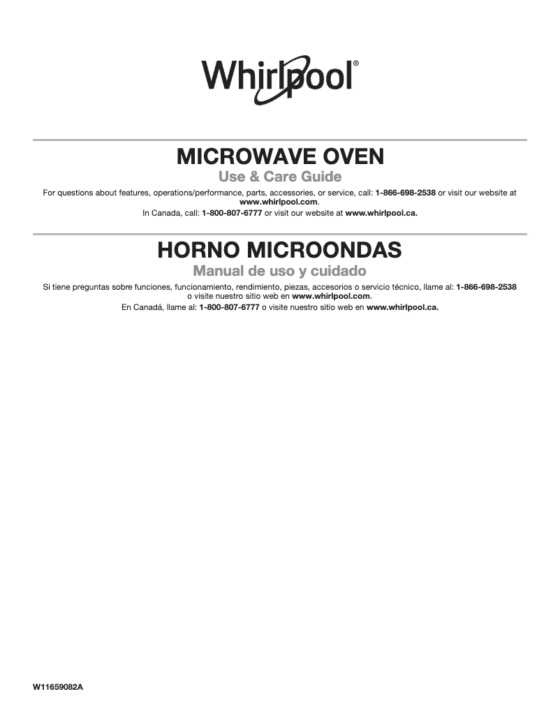 Página 1 del manual Manual de usuario Whirlpool WMCS7024PW