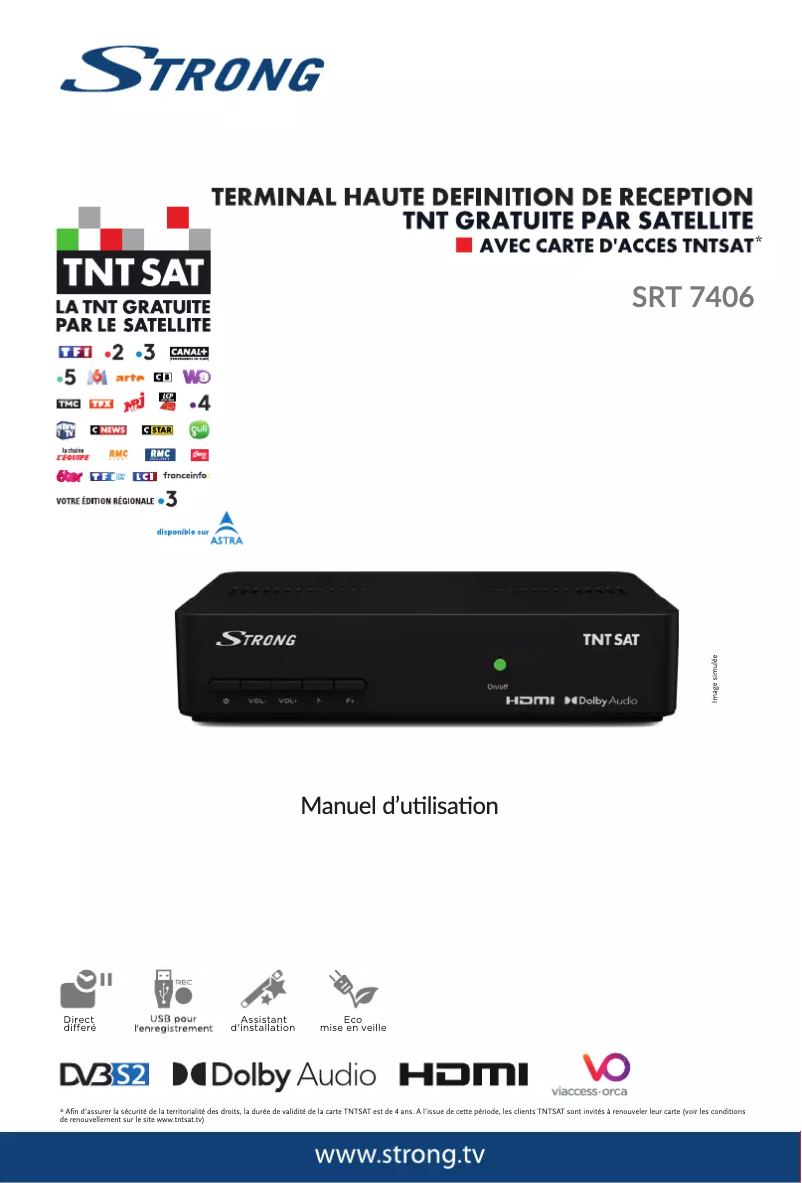 Página 1 del manual Manual de usuario Strong SRT 7406