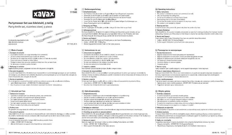 Image de la première page du manuel de l'appareil 00111540