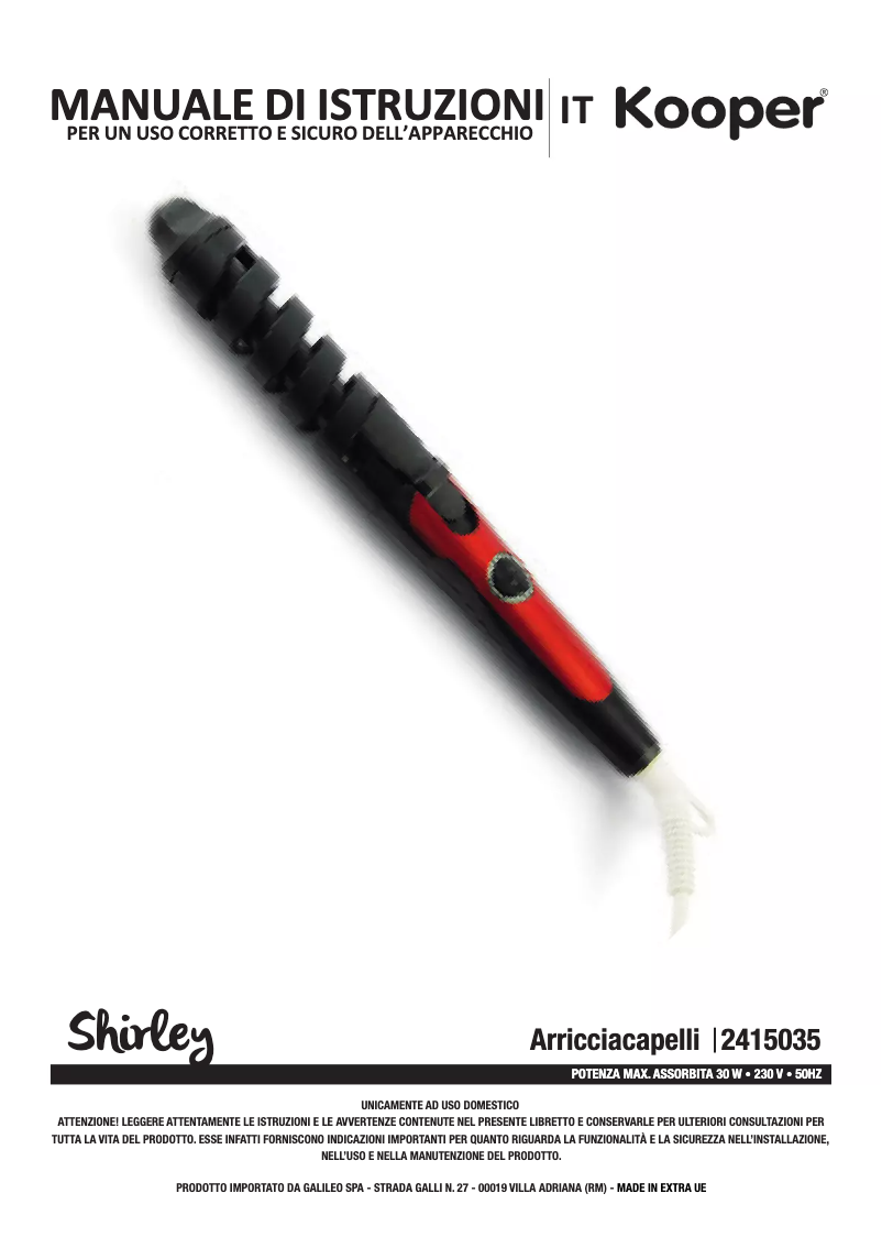 Image de la première page du manuel de l'appareil 2415035