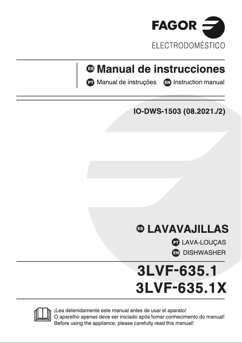 Página 1 del manual Manual de usuario Fagor 3LVF-635.1