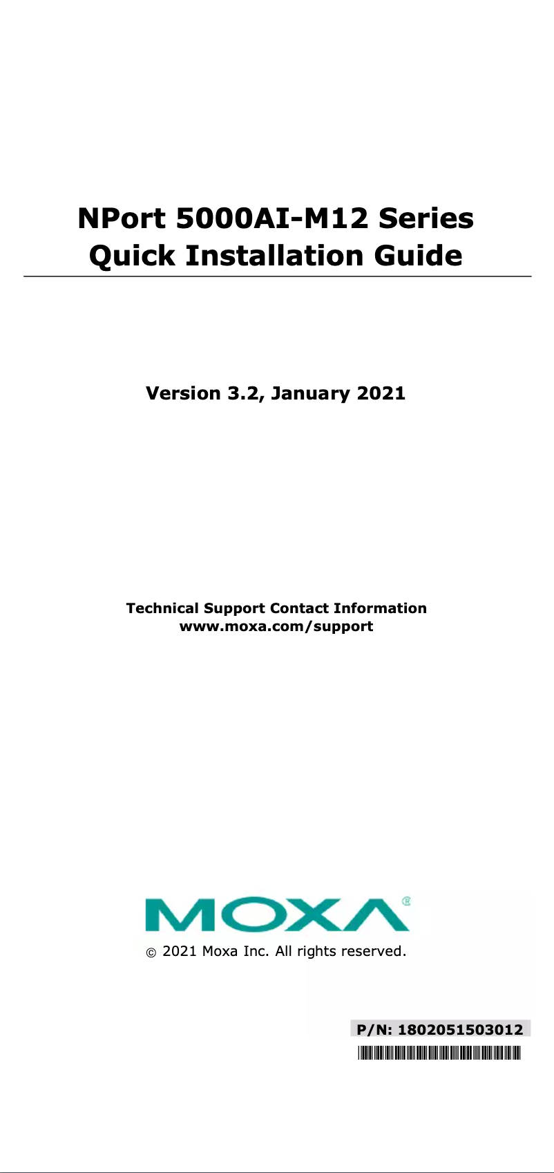 Page 1 de la notice Manuel utilisateur Moxa NPort 5250AI-M12-CT