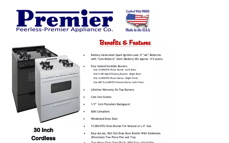 Página 1 del manual Manual de usuario Premier BMK5X0BP