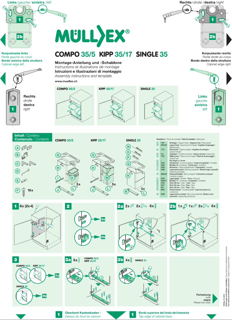 Page 1 de la notice Manuel utilisateur Müllex COMPO 35/5