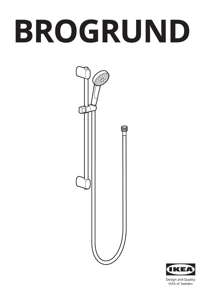 Page 1 de la notice Manuel utilisateur Ikea BROGRUND 804.968.79