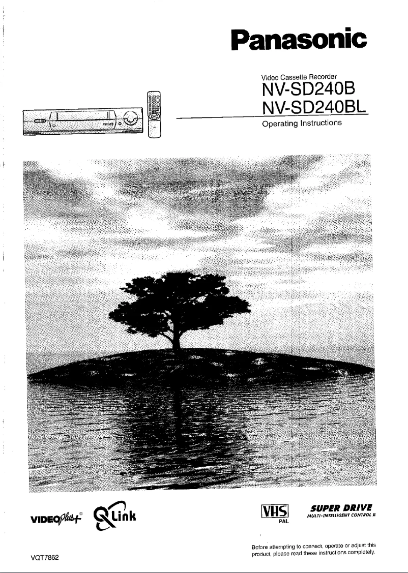 Page 1 de la notice Manuel utilisateur Panasonic NV-SD240B