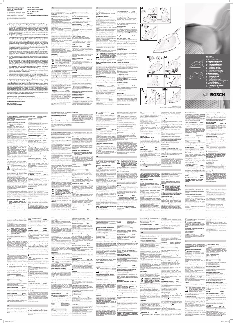 Página 1 del manual Manual de usuario Bosch TDA 2135