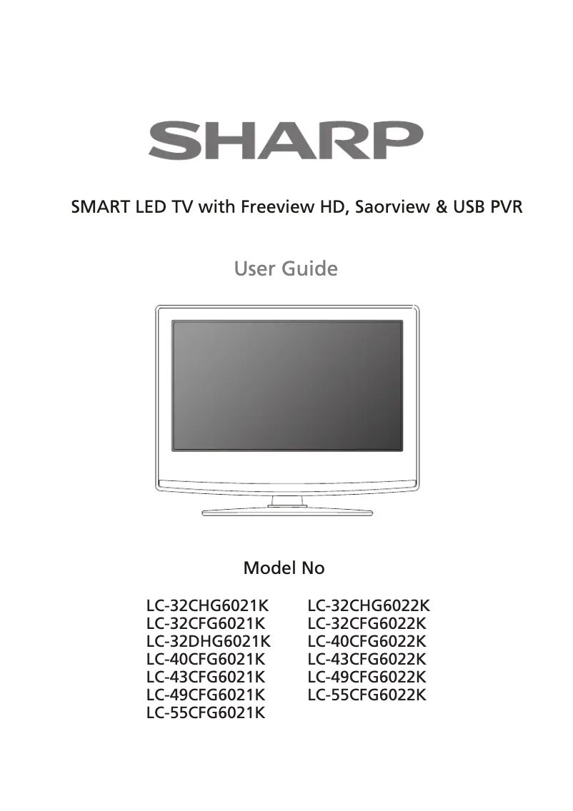 Page 1 de la notice Manuel utilisateur Sharp LC-32DHG6021K
