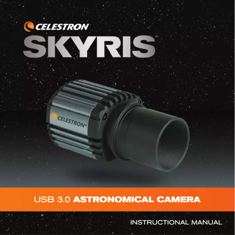 Page 1 de la notice Manuel utilisateur Celestron Skyris 236M