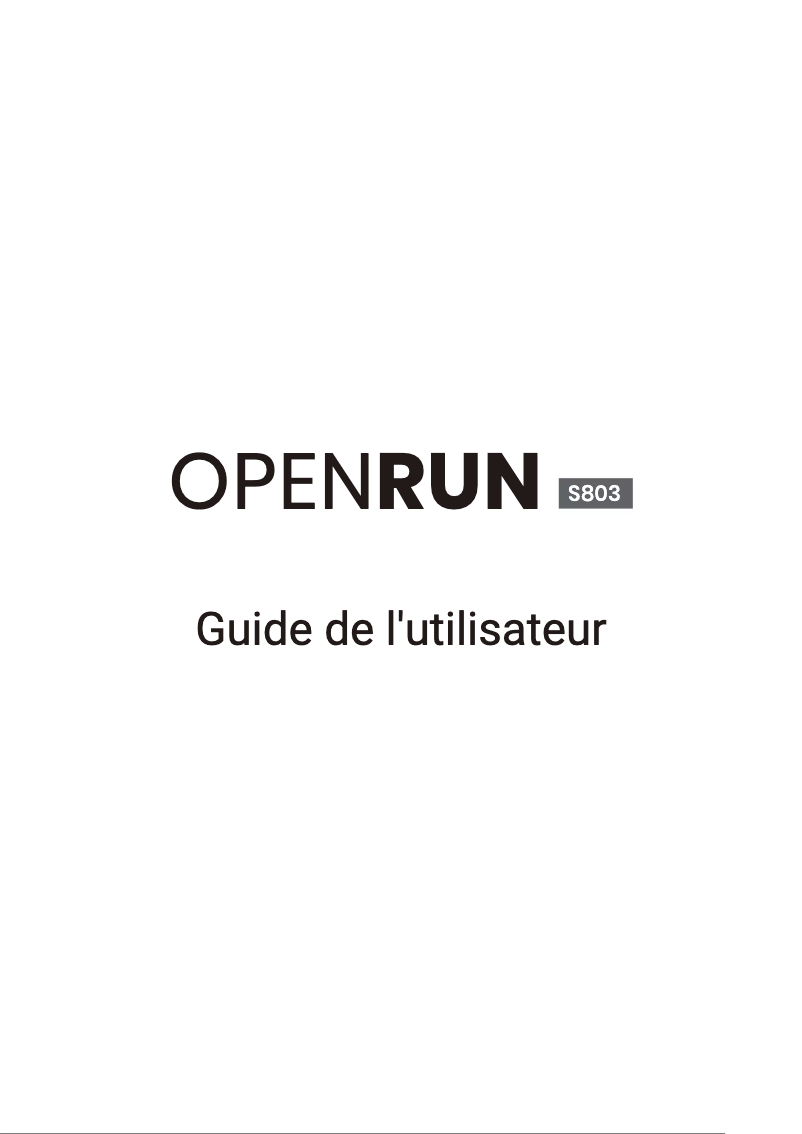 Page n°1 - Manuel utilisateur Shokz OpenRun