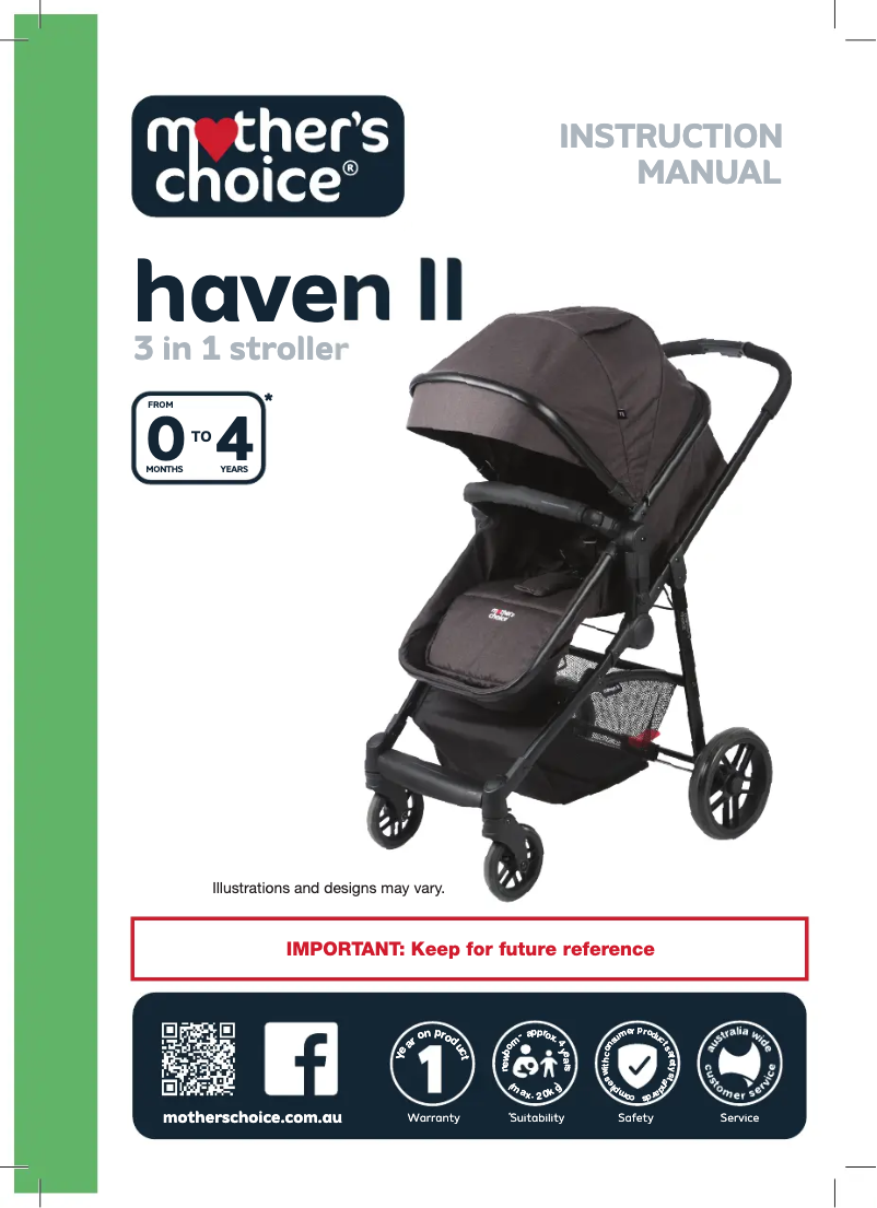 Page n°1 - Manuel utilisateur Mother's Choice Haven II