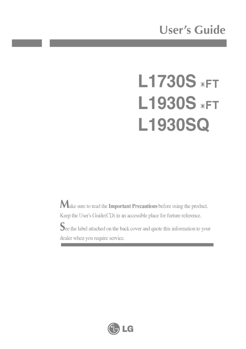 Imagen de la primera página del manual del dispositivo L1730SSFT