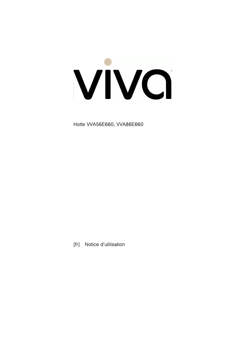 Image de la première page du manuel de l'appareil VVA56E660