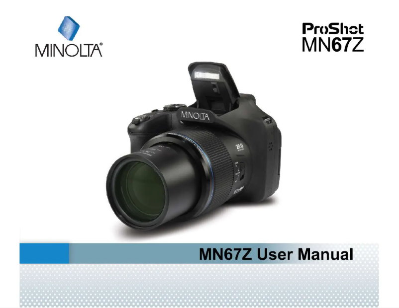 Page 1 de la notice Manuel utilisateur Minolta MN67Z