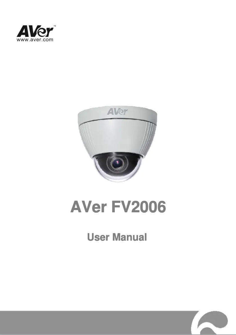 Page 1 de la notice Manuel utilisateur AVer FV2006