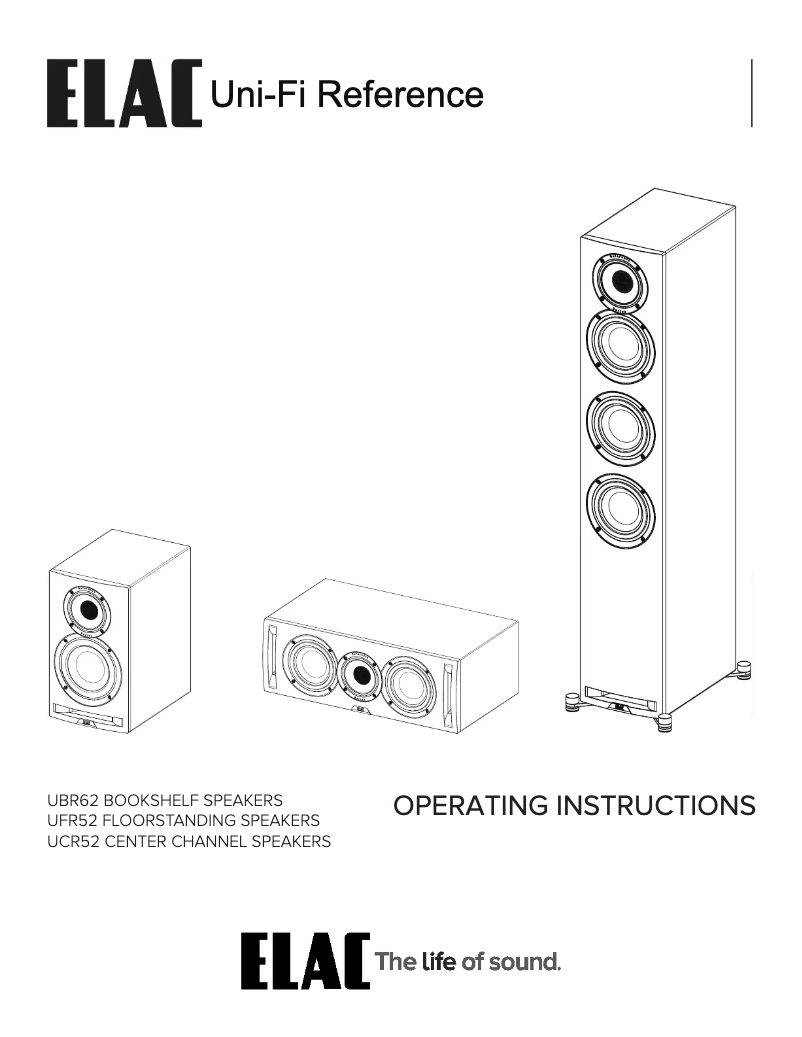 Image de la première page du manuel de l'appareil Uni-Fi Reference UCR52