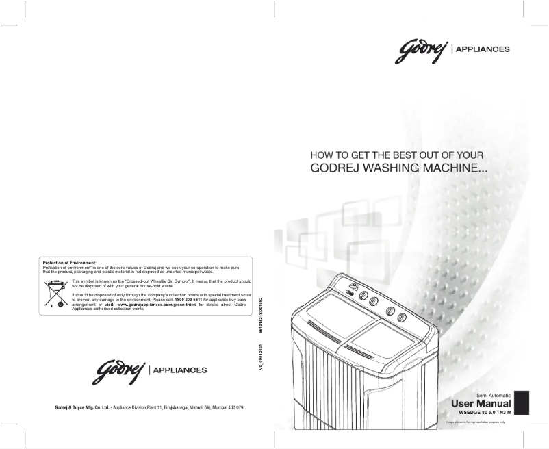 Image de la première page du manuel de l'appareil WSEDGE 80 5.0 TN3 M