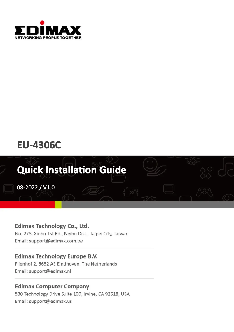 Page n°1 - Manuel utilisateur Edimax EU-4306C