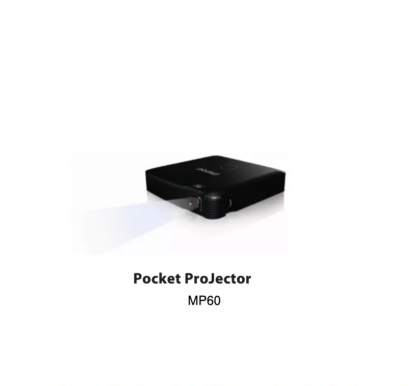 Image de la première page du manuel de l'appareil MP60