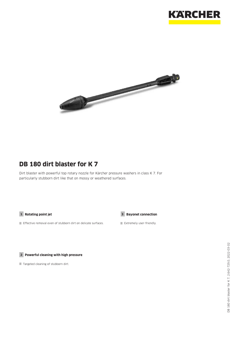 Image de la première page du manuel de l'appareil DB 180