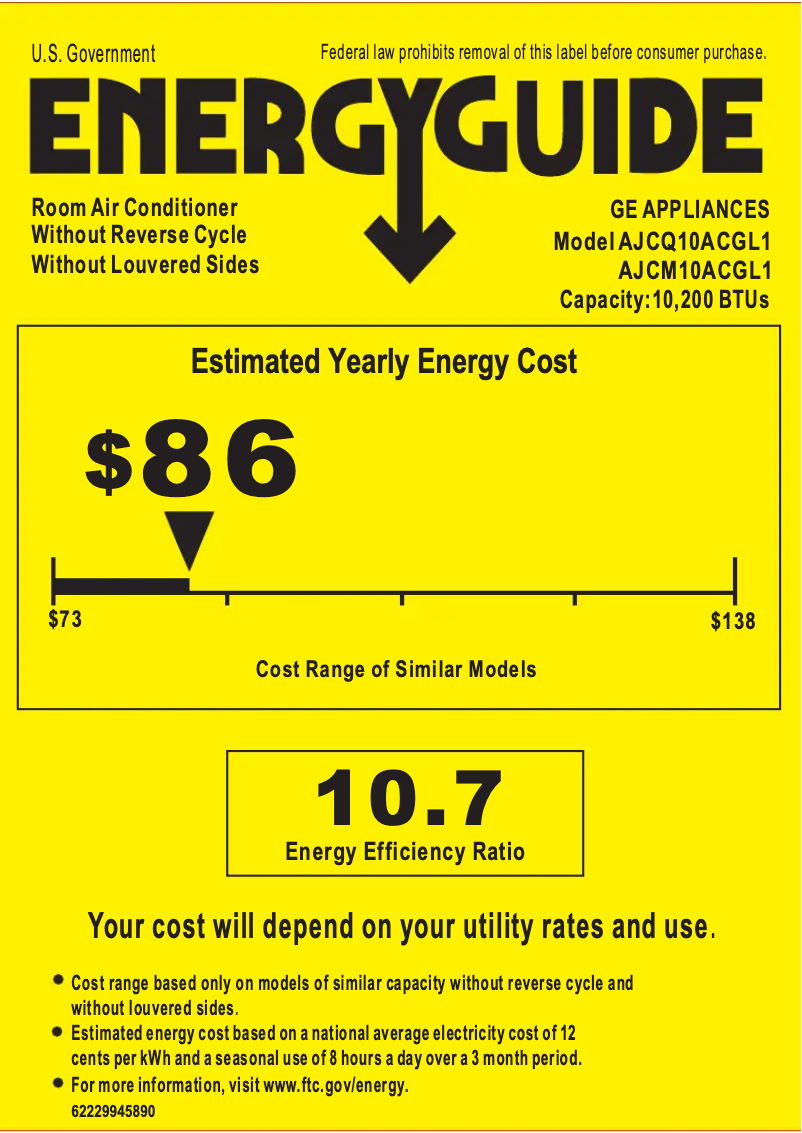 Image de la première page du manuel de l'appareil AJCM10ACG