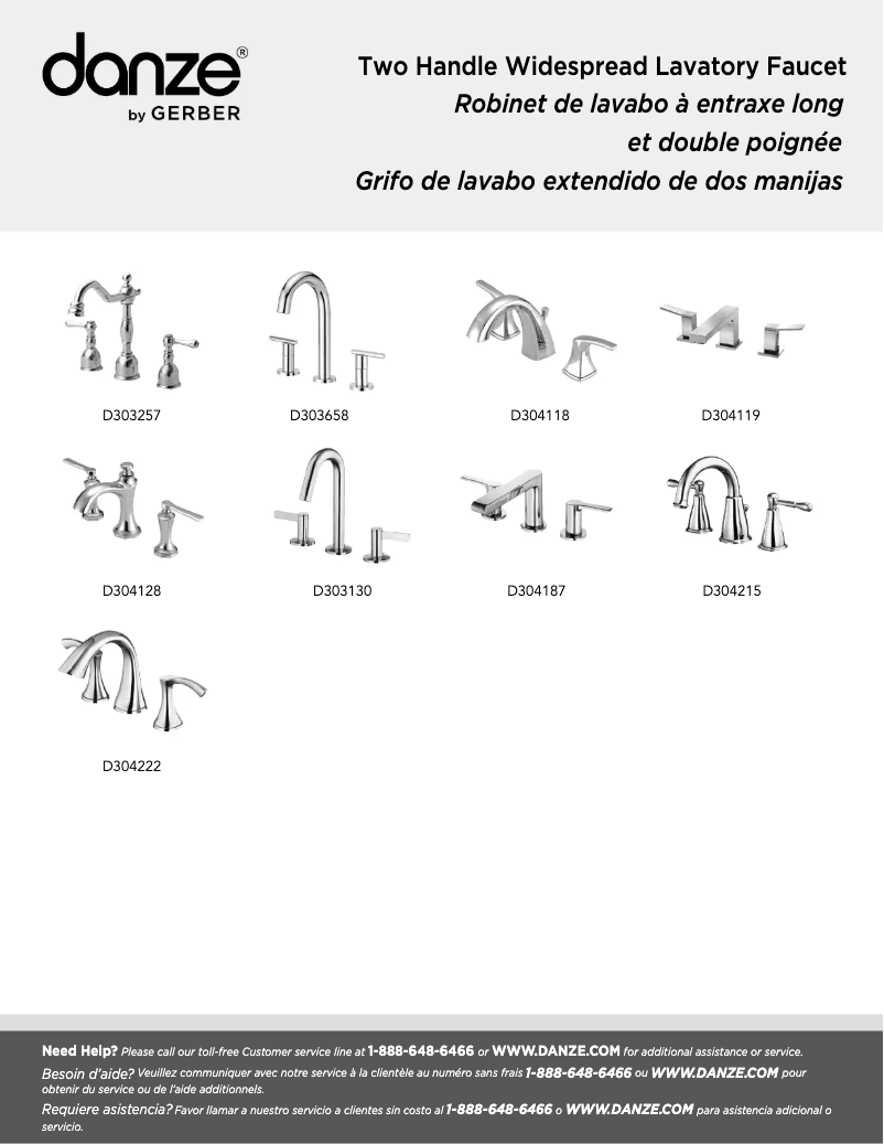 Página 1 del manual Manual de usuario Danze D304119