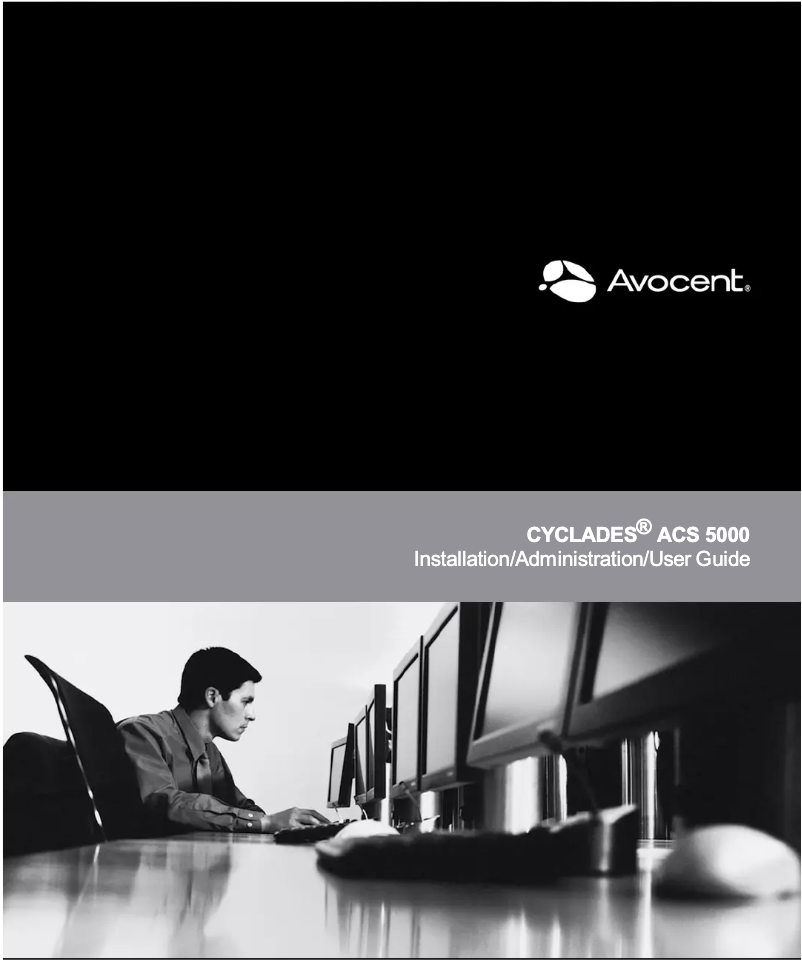 Page n°1 - Manuel utilisateur Avocent ACS5008DAC-001